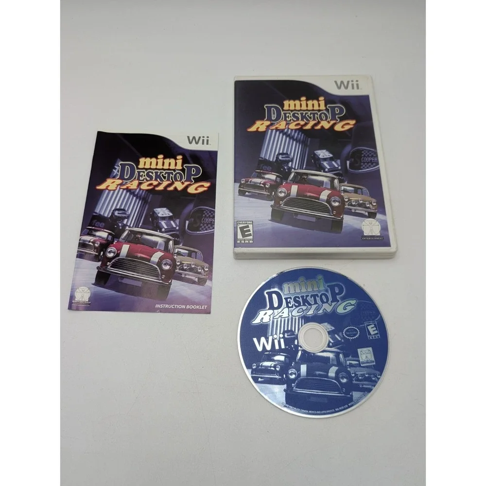 Mini Desktop Racing (Nintendo Wii) Complete Near Mint Disc